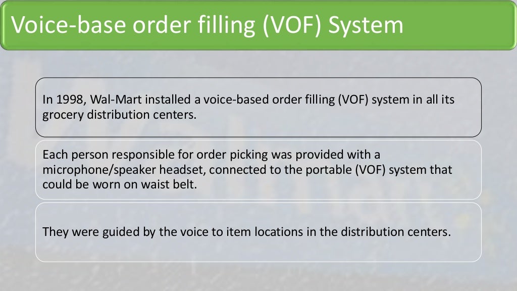 Walmart Supply Chain Management ( Case study)