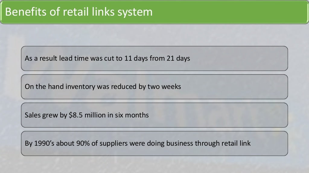 Walmart Supply Chain Management ( Case study)
