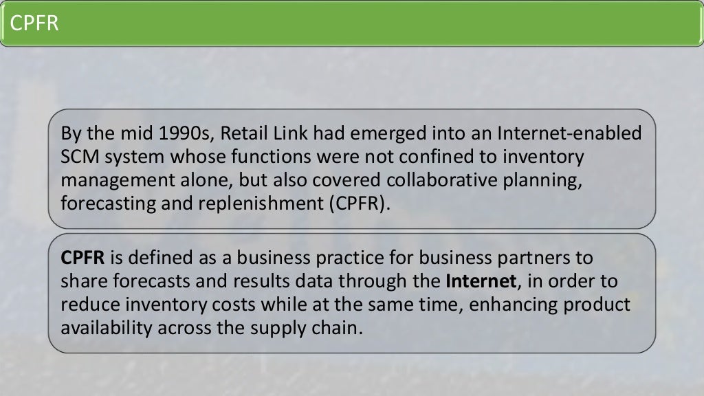 Walmart Supply Chain Management ( Case study)