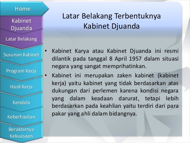 Program kerja kabinet juanda