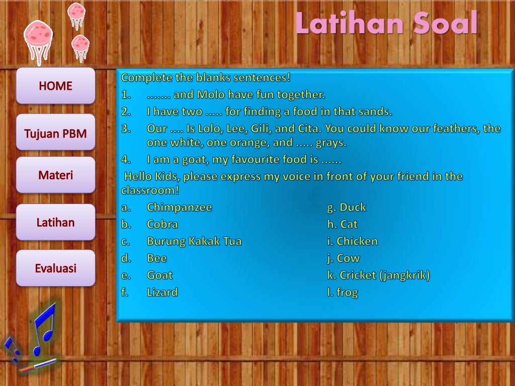 Pembelajaran Bahasa Inggris kelas 4 tentang Hewan