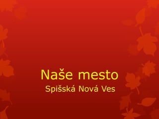 Naše mesto
Spišská Nová Ves
 