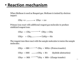 • Reaction mechanism
12
 
