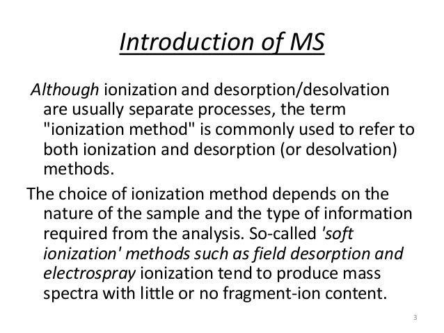 Mass Spectrometry Ionization Techniques