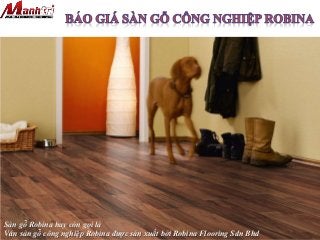 Sàn gỗ Robina hay còn gọi là
Ván sàn gỗ công nghiệp Robina được sản xuất bởi Robina Flooring Sdn Bhd
 