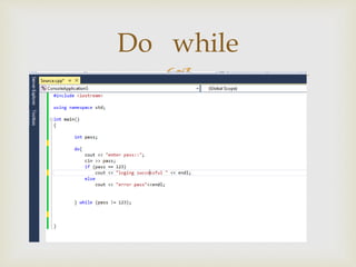 tutorial_create password with c++ console | PPTX