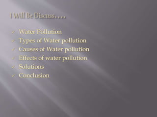 Polution Best Sentation Presentation on Pollution | PPTX