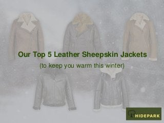 Our Top 5 Leather Sheepskin Jackets
(to keep you warm this winter)
 