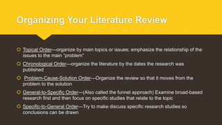 Review the literature 
