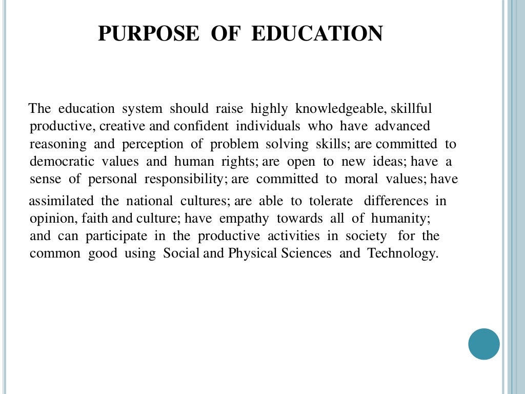 White Paper On Education