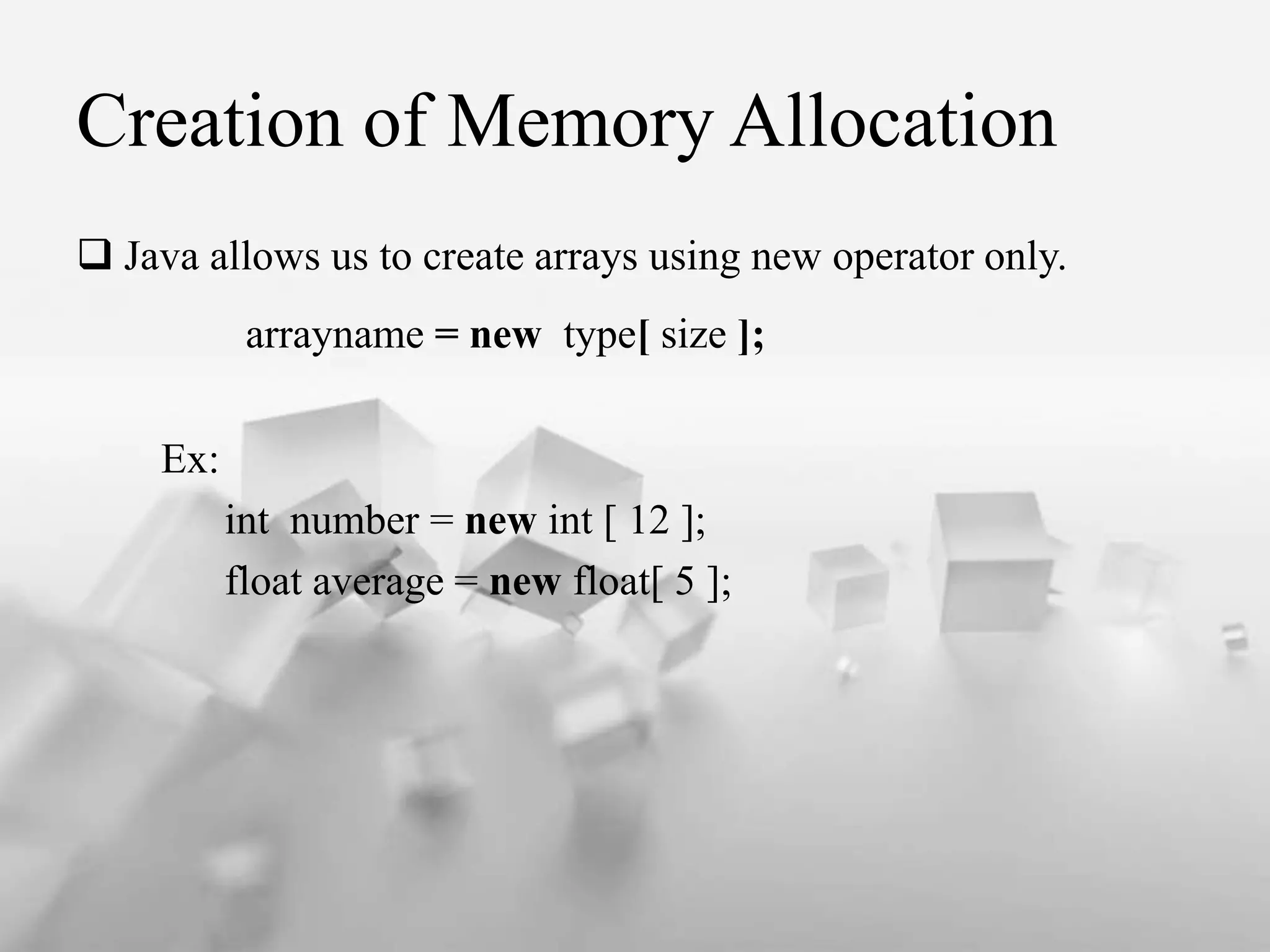 Arrays in java | PPT