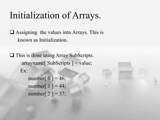 Arrays in java | PPT