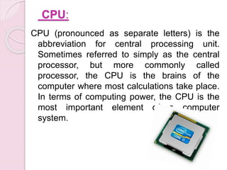 output, processing, communication devices | PPTX