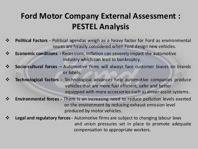 ford motor company 2015 case study strategic management