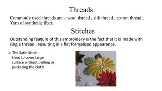 Kashif Thread Kashimiri Kashida Beauty of Indian Embroideries | PPTX
