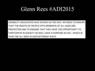 Glenn Rees #ADI2015
 