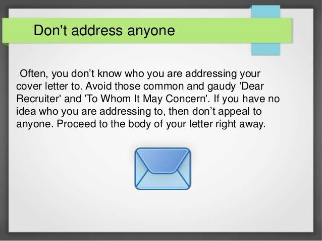 simple notes to write great cover letter