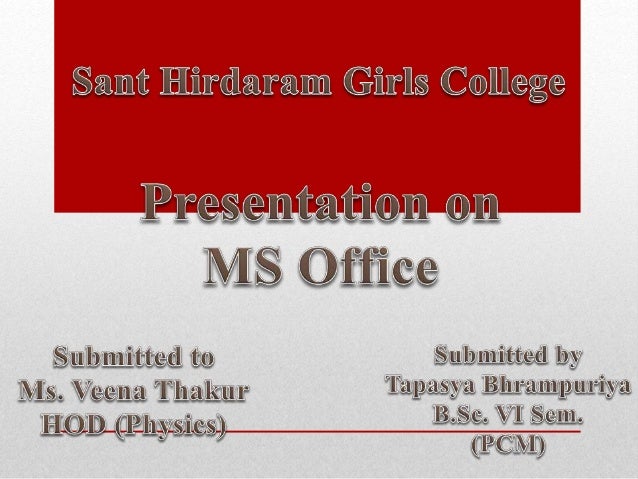 ms office presentations