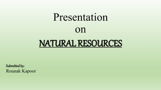 Natural Resources | PPTX