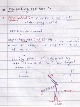 AUTOCAD NOTES | PPTX