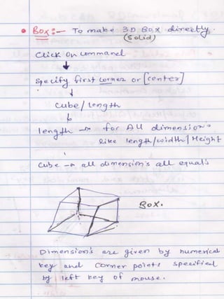 AUTOCAD NOTES | PPTX