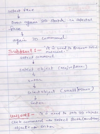 AUTOCAD NOTES | PPTX
