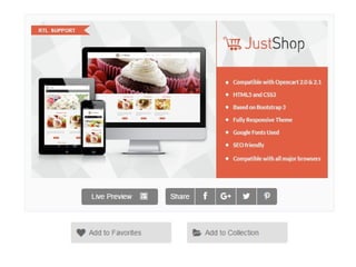 JustShop - Cake Bakery OpenCart Theme