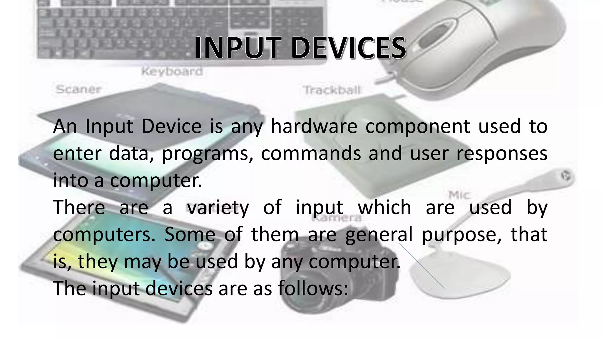 Input output and memory devices | PPTX