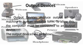 Input output and memory devices | PPTX