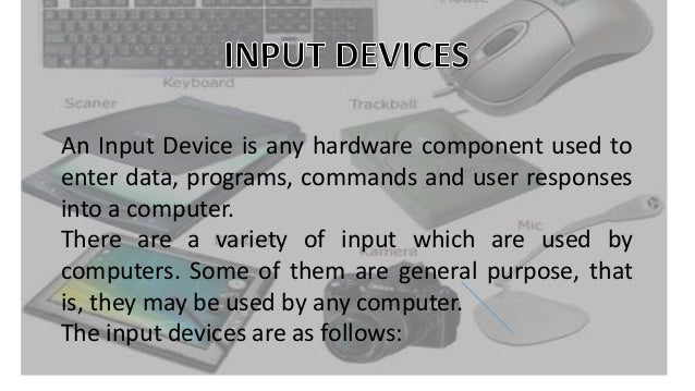 Input output and memory devices