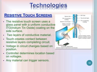 Touch Screen Technology | PPTX