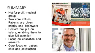 Case Study on Mayo Clinic | PPTX