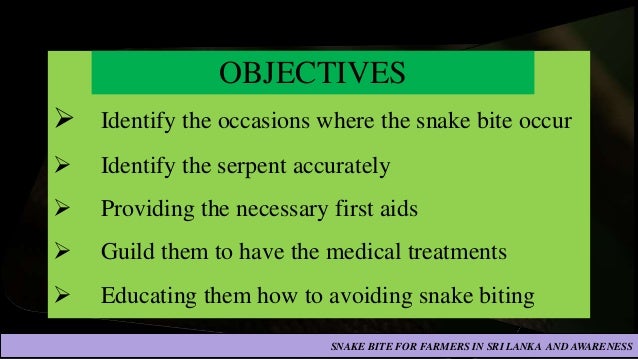 SNAKE BITES IN SRI LANKA
