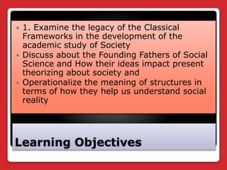 Disciplines and Ideas in Social Sciences  