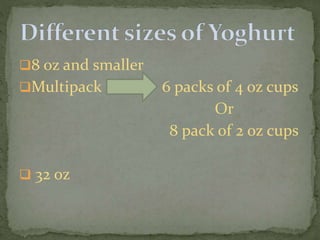 8 oz and smaller
Multipack 6 packs of 4 oz cups
Or
8 pack of 2 oz cups
 32 oz
 