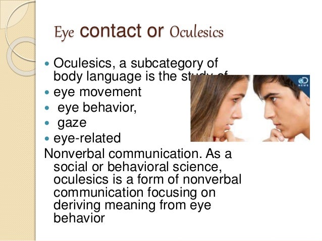 oculesics
