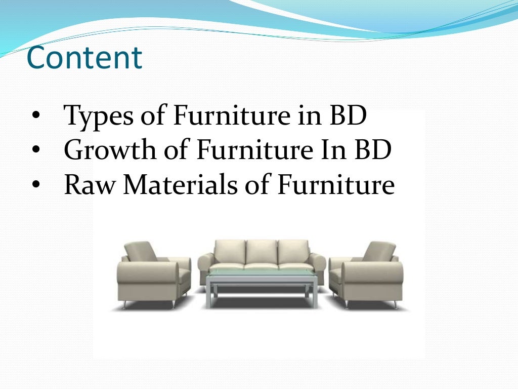Presentation on furniture industry
