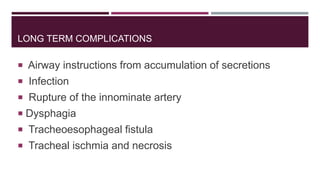Innominate Rupture Management Respiratory therapies | PPTX