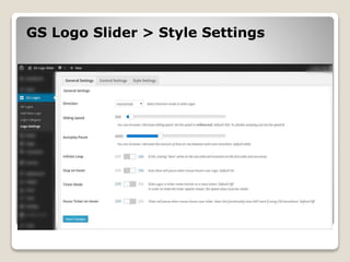 WordPress Logo Plugin | GS Logo Slider | PPTX