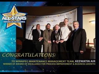 Manitoba Aerospace 2016 All Stars Awards of Excellence - Keewatin Air
