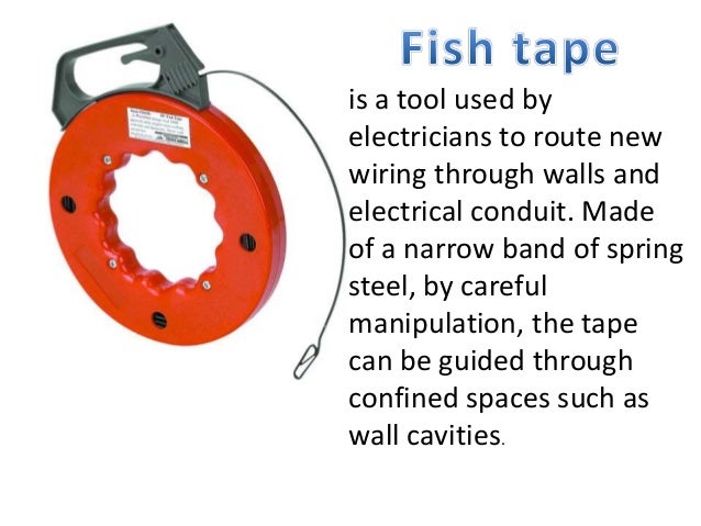 tools and equipment in electrical wiring