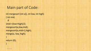 Presentation-Merge Sort | PPTX