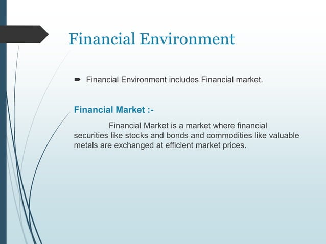 Financial Environment | PPT