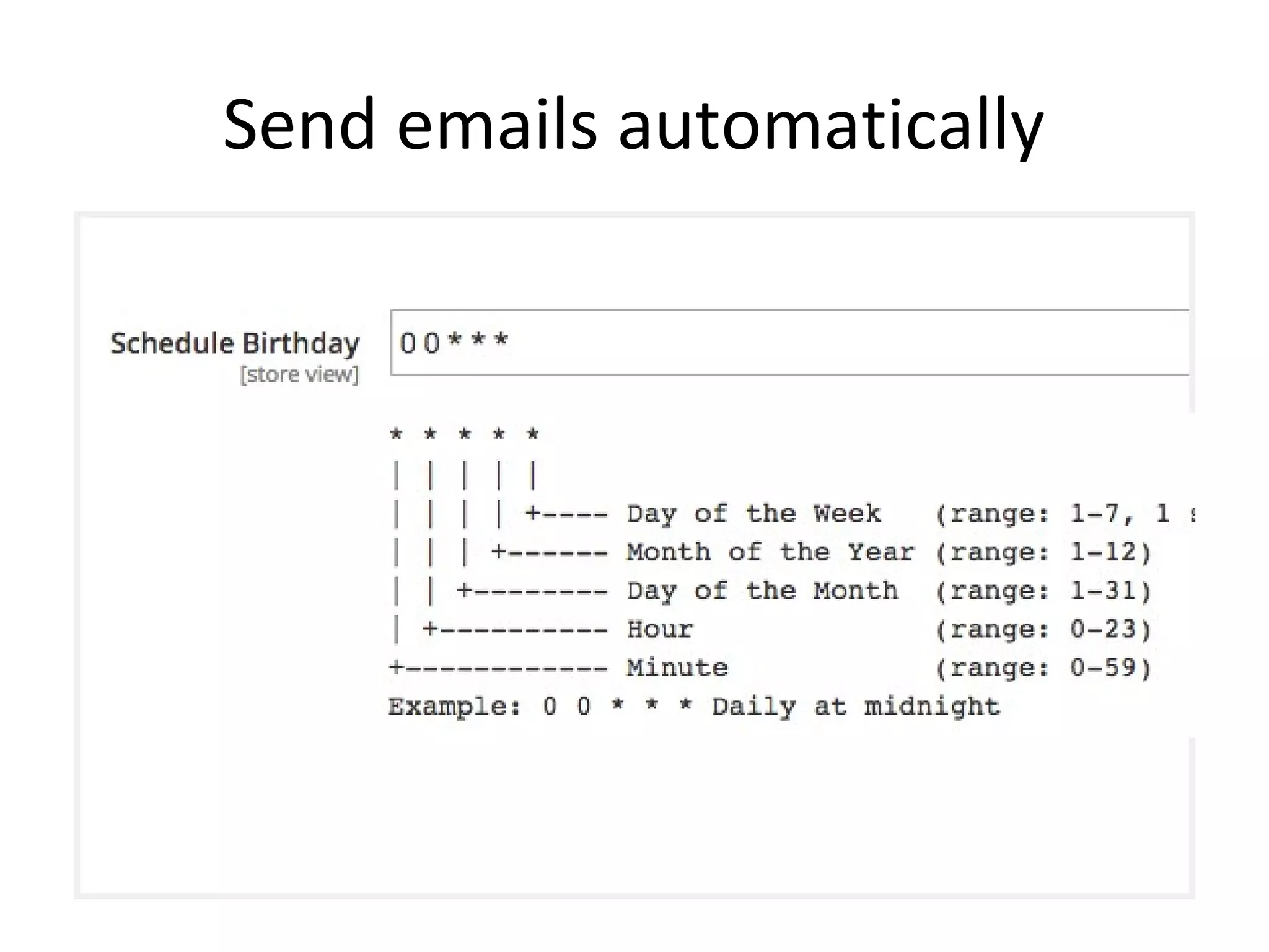 Send emails automatically
 