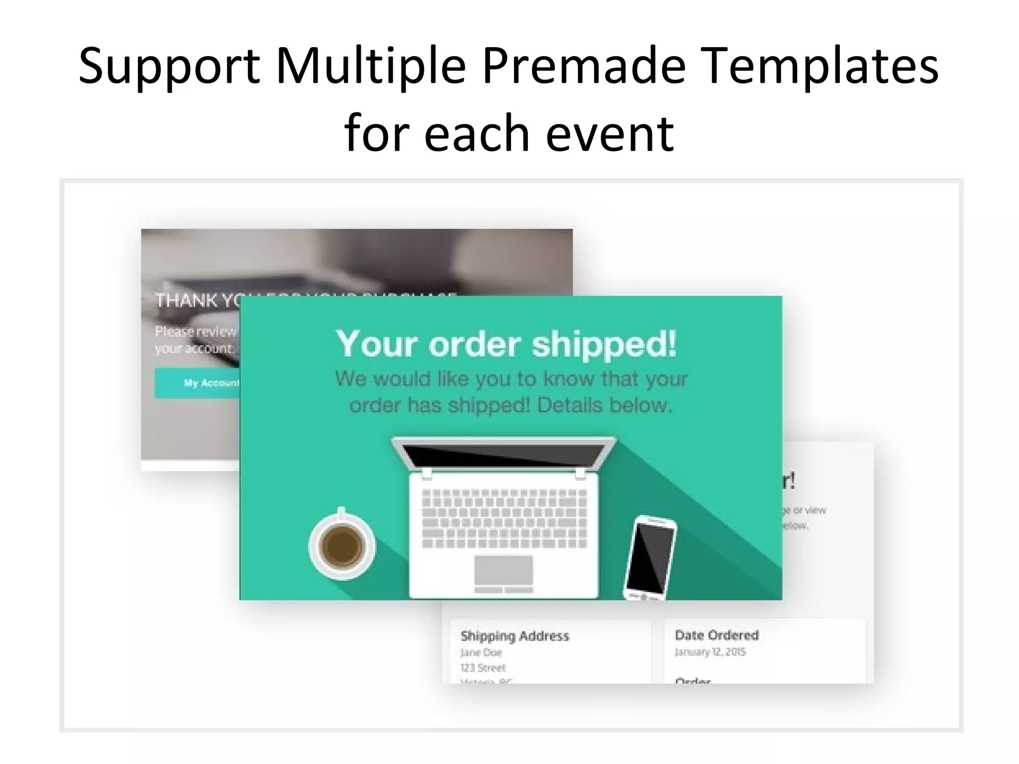 Support Multiple Premade Templates
for each event
 