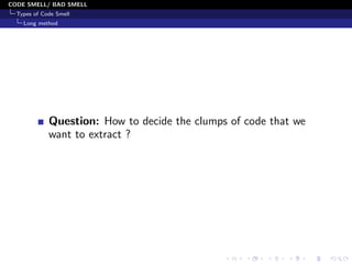 Code Smells and Its type (With Example) | PDF