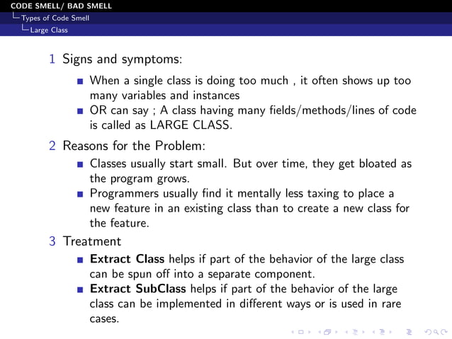Code Smells and Its type (With Example) | PDF