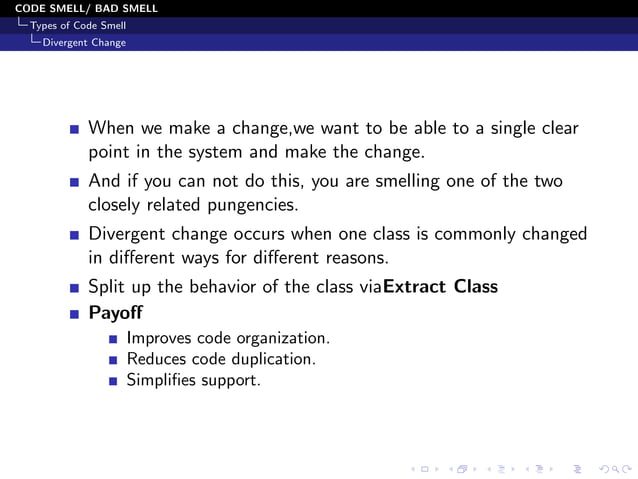 Code Smells and Its type (With Example) | PDF