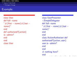 Code Smells and Its type (With Example) | PDF