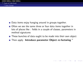 Code Smells and Its type (With Example) | PDF